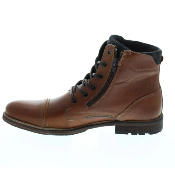 Steve Madden Bridges2 Mens Brown Leather Lace Up Casual Dress Boots Size 8 main image 9